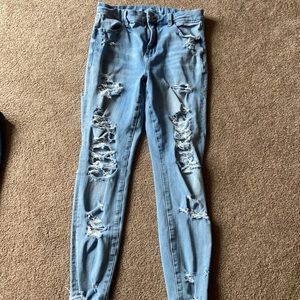 Ripped curvy Hi Rise Jegging